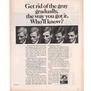 Clairol Great Day Hair ColorMagazine Advertisement Vintage Health Beauty Men